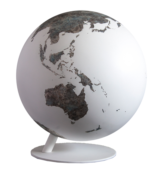 White And Silver Globe