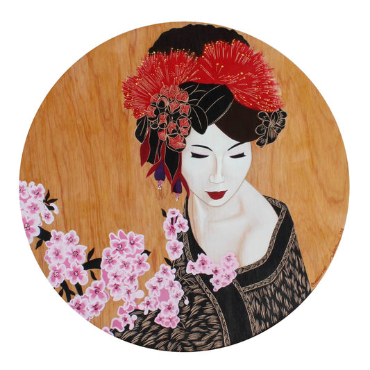 Pōhutukawa & Sakura Geisha