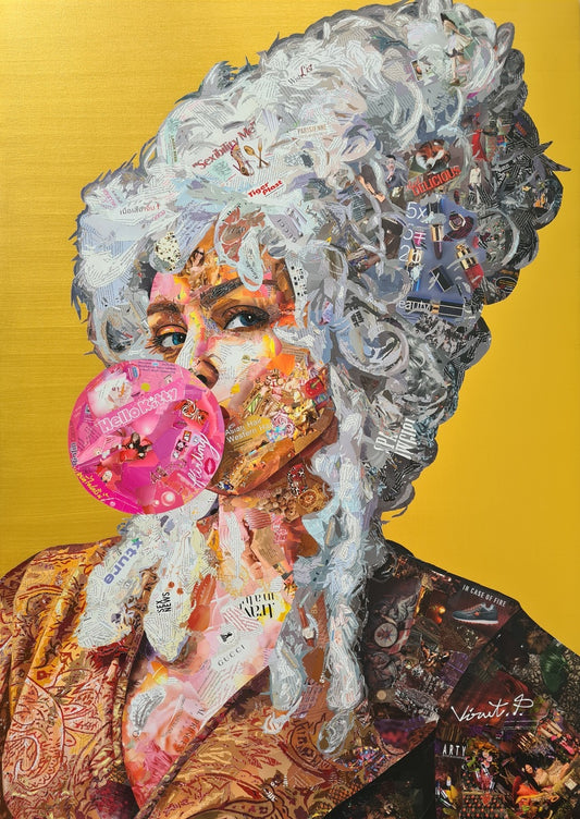 Vintage Girl with Gum
