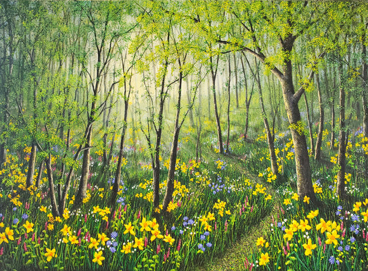 Daffodils and Grecian Windflowers