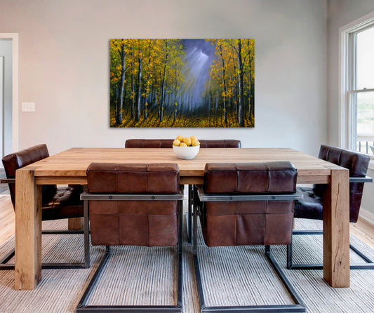 Storm Clouds Over Aspens