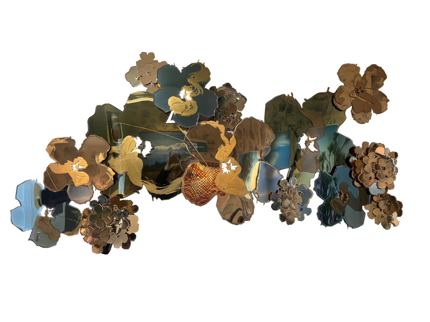 Flower Field: Mediterranean Sage, Sunwashed Olive & Champagne Gold