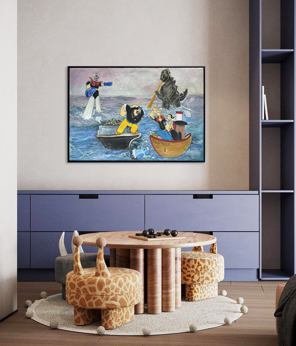 Cartoon Hero's at Sea