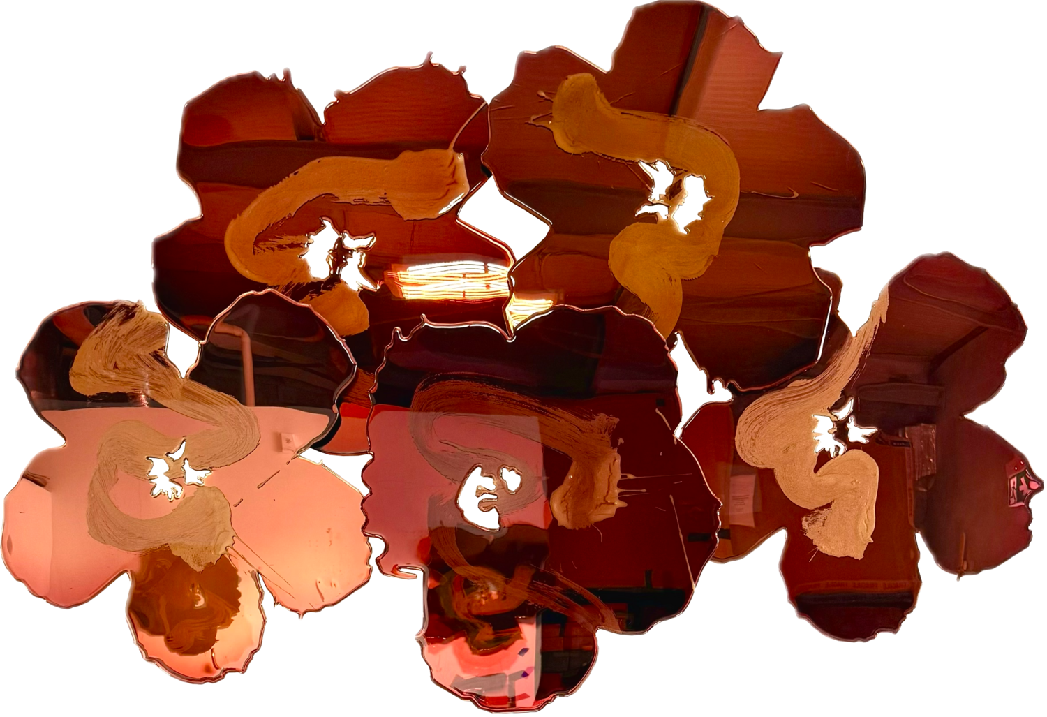 Flower Fields: Burnt Sienna, Sangria and Bordeaux