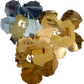 Majestic Giant Cluster: Aspen Gold and Sky Blue
