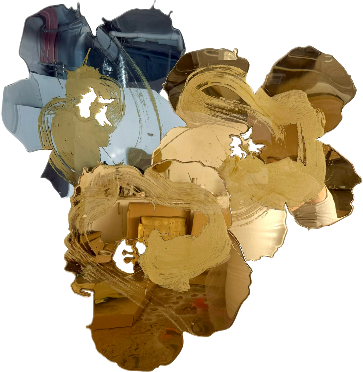 Majestic Giant Cluster: Aspen Gold and Sky Blue
