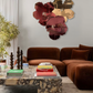 Majestic Giant Cluster of Three - Gold Kiss, Rosewood Blush, Velvet Cherry