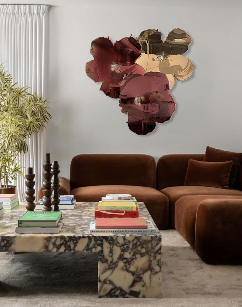 Majestic Giant Cluster of Three - Gold Kiss, Rosewood Blush, Velvet Cherry