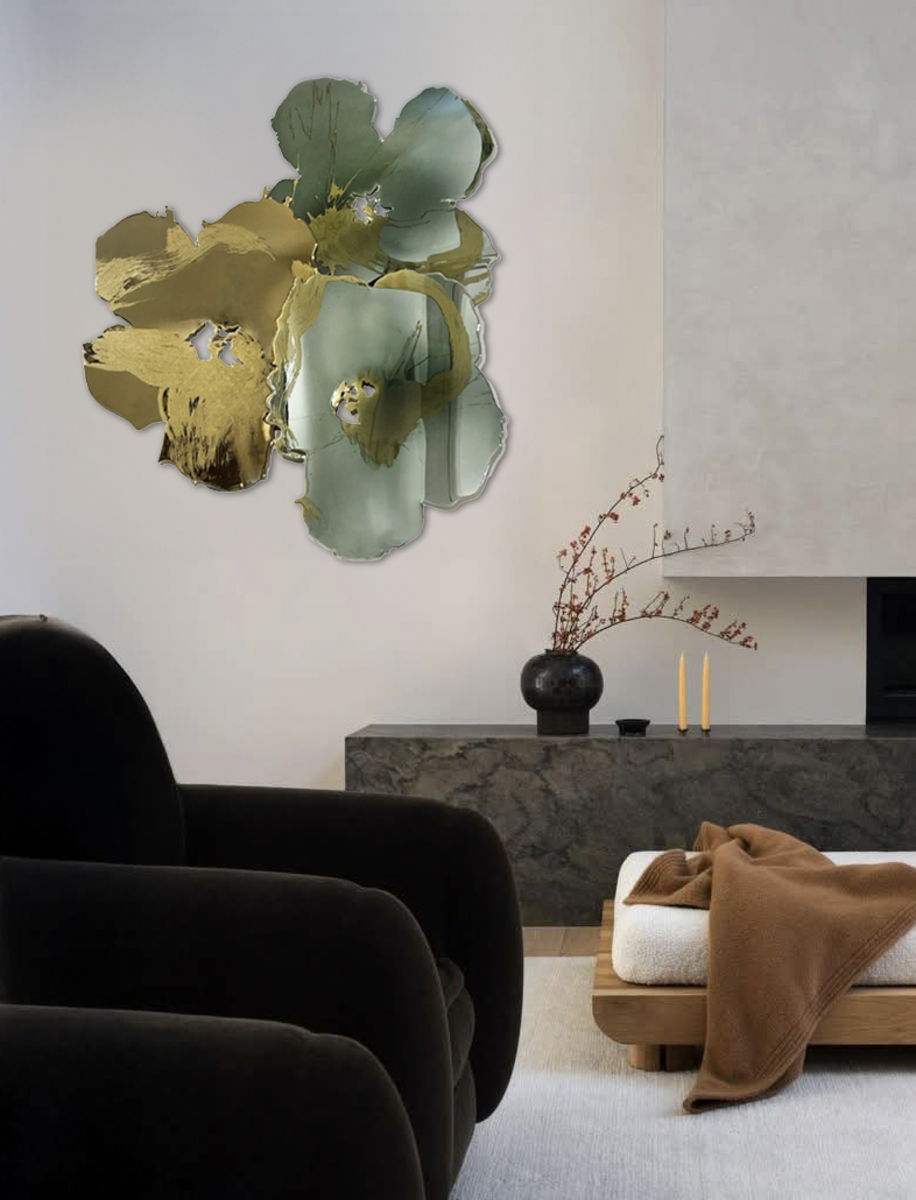 Soft Gold & Eucalyptus Green