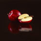 Red Apple with Half