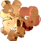 Flowers From Andy: in Soft Gold & Deep Vintage Rose
