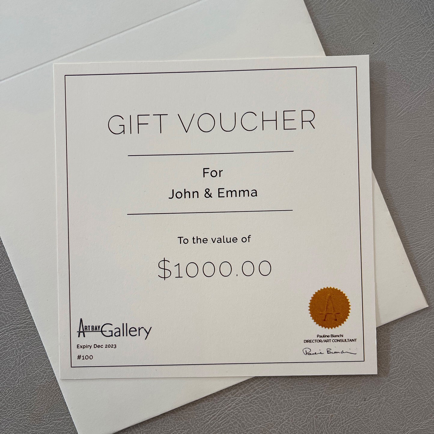 Artbay Gallery Gift Voucher