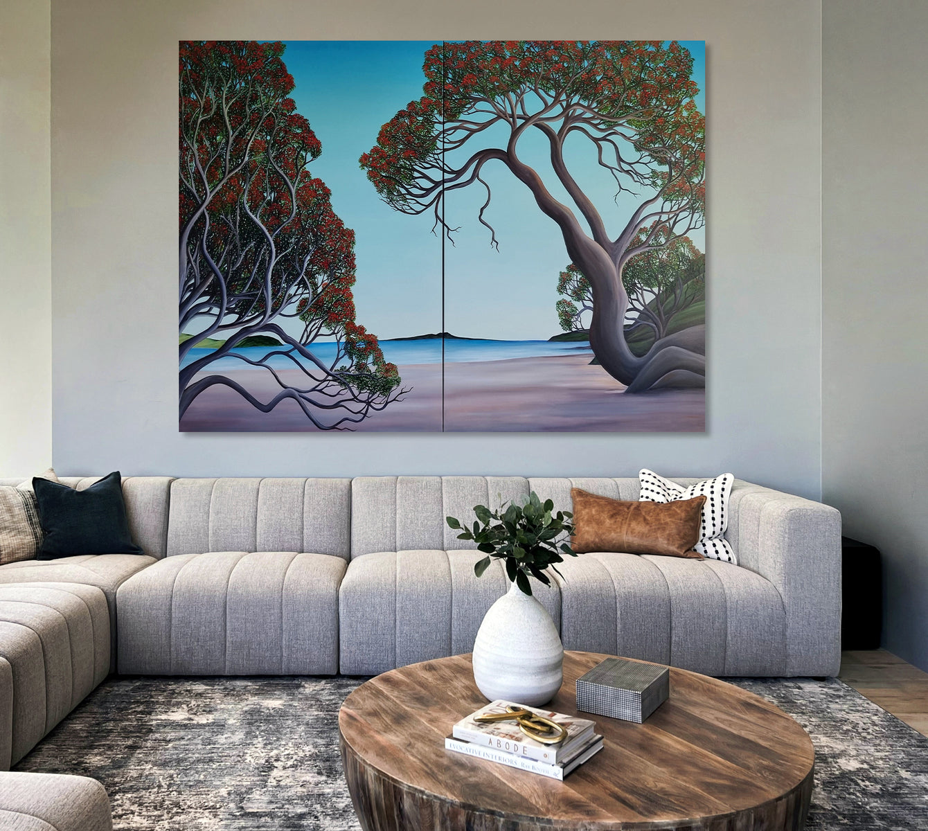 Pohutukawa by the Sea – Diptych